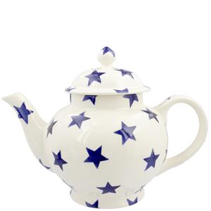 Emma Bridgewater Blue Star 4 Mug Teapot